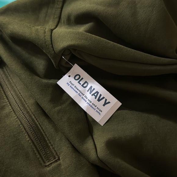 NWT! Old Navy Conifer Green Dynamic Fleece Half-Zip Sweatshirt - Size 2X 💎 - Picture 4 of 4